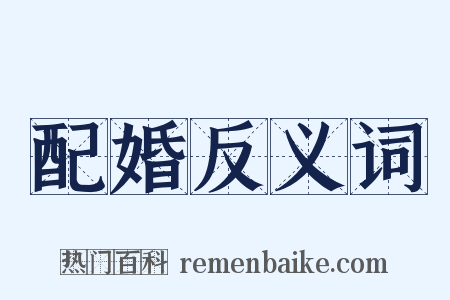 配婚反义词是什么意思的图片